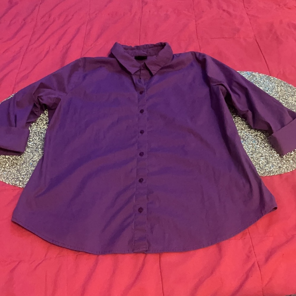 Worthington Dress Shirts - Size 12/L - Blue & Purple - Picture 6 of 9